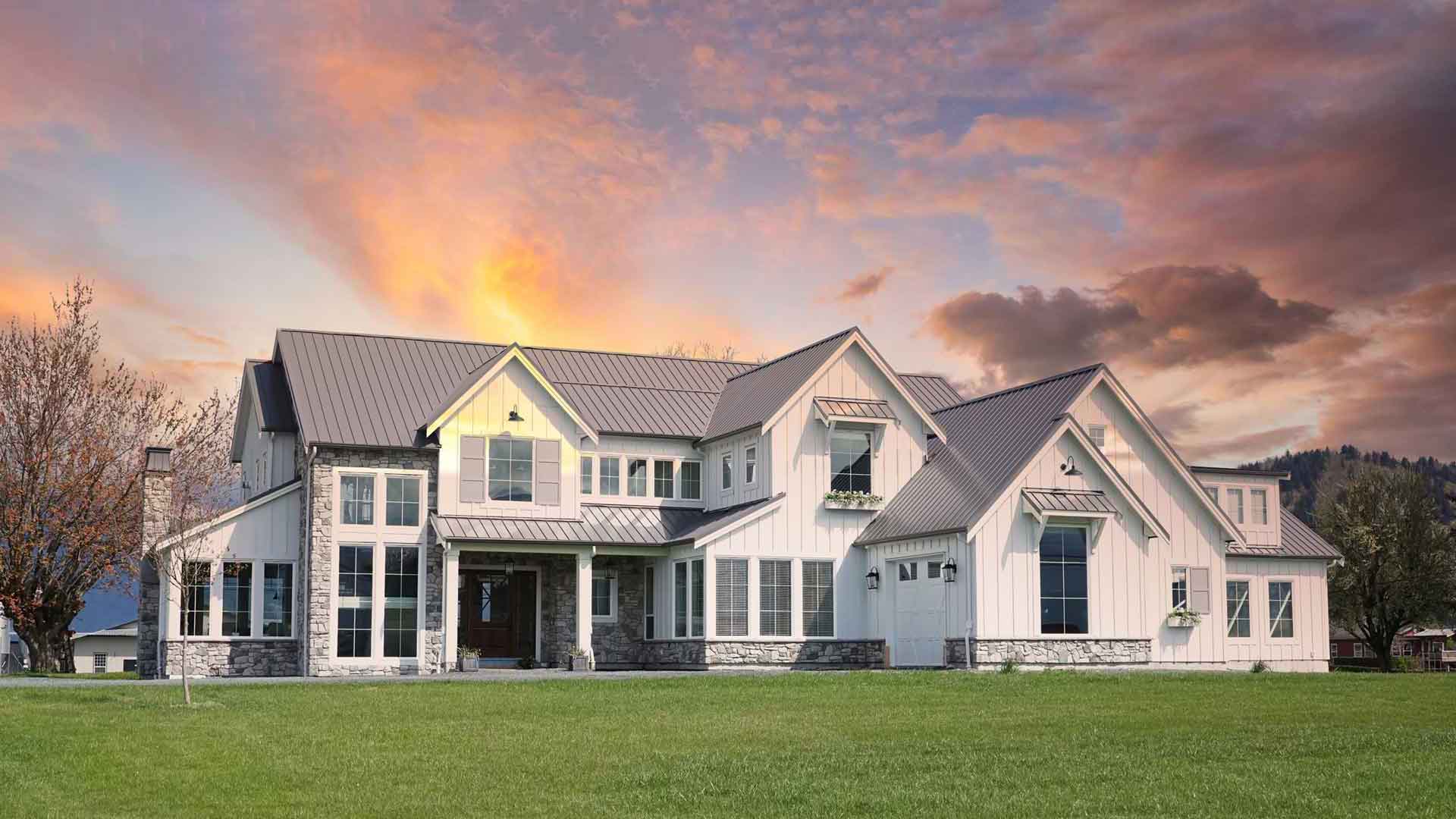 Metal board and batten installation